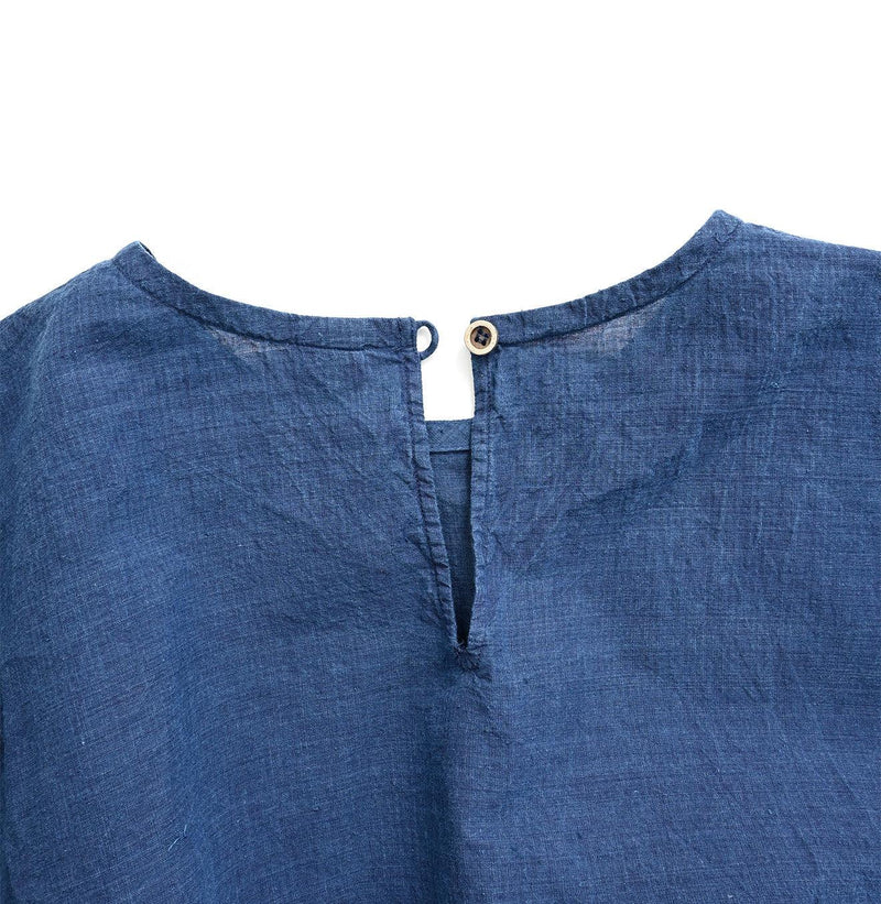Ai Indigo Khadi Cutwork de T-shirt - 45R by 45rpm studio