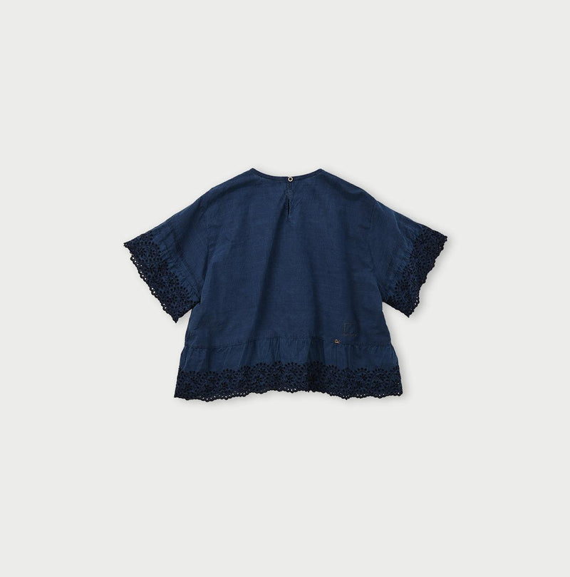Ai Indigo Khadi Cutwork de T-shirt - 45R by 45rpm studio