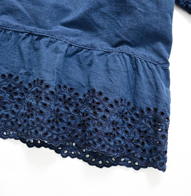 Ai Indigo Khadi Cutwork de T-shirt - 45R by 45rpm studio
