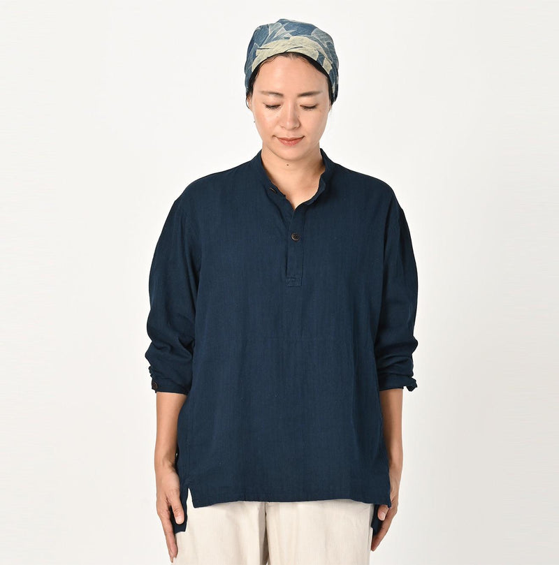 Ai Indigo Khadi Shirt Denim 908 Easy Shirt - 45R by 45rpm studio - Image 3