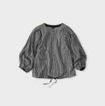 45R Komugi Denim Puff Blouse
