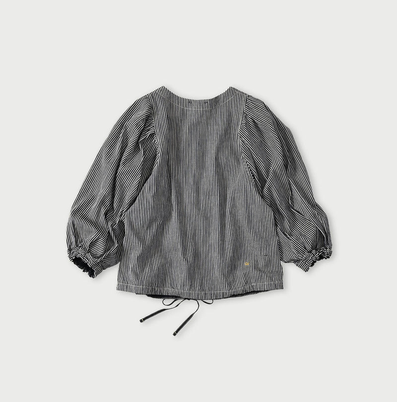 45R Komugi Denim Puff Blouse - Image 13