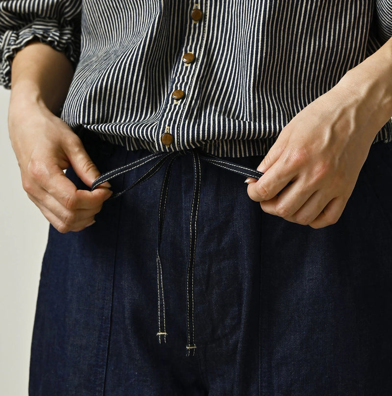 45R Komugi Denim Puff Blouse - Image 10