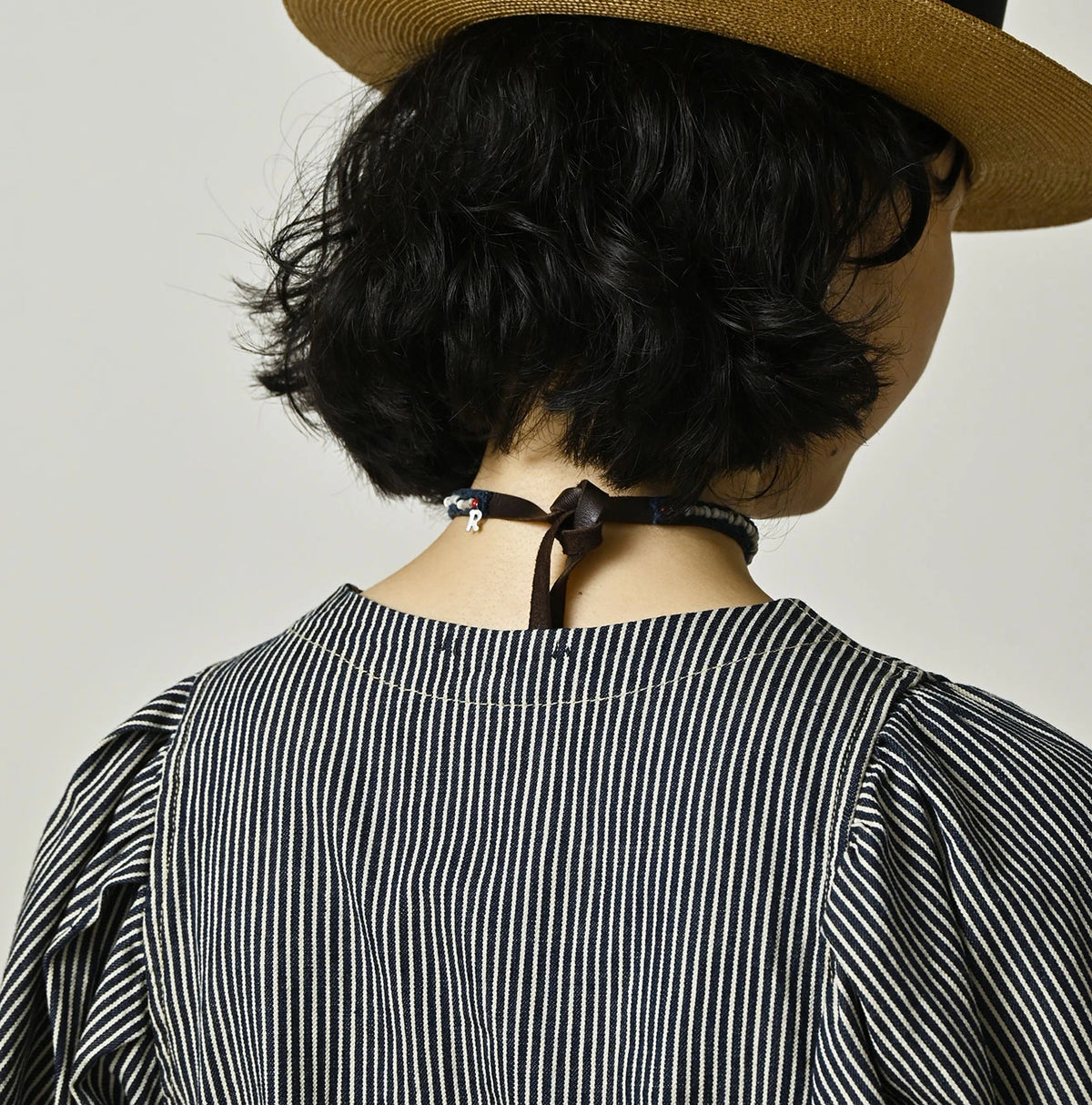 45R Komugi Denim Puff Blouse