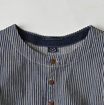 45R Komugi Denim Puff Blouse