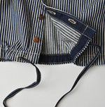 45R Komugi Denim Puff Blouse