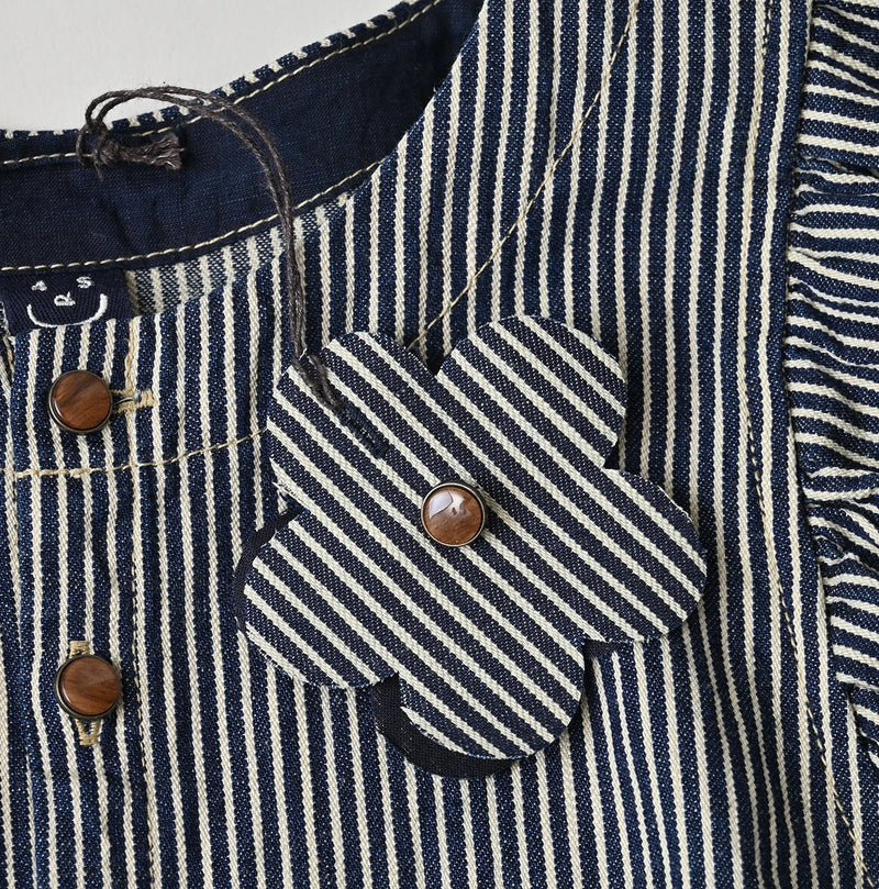 45R Komugi Denim Puff Blouse - Image 21