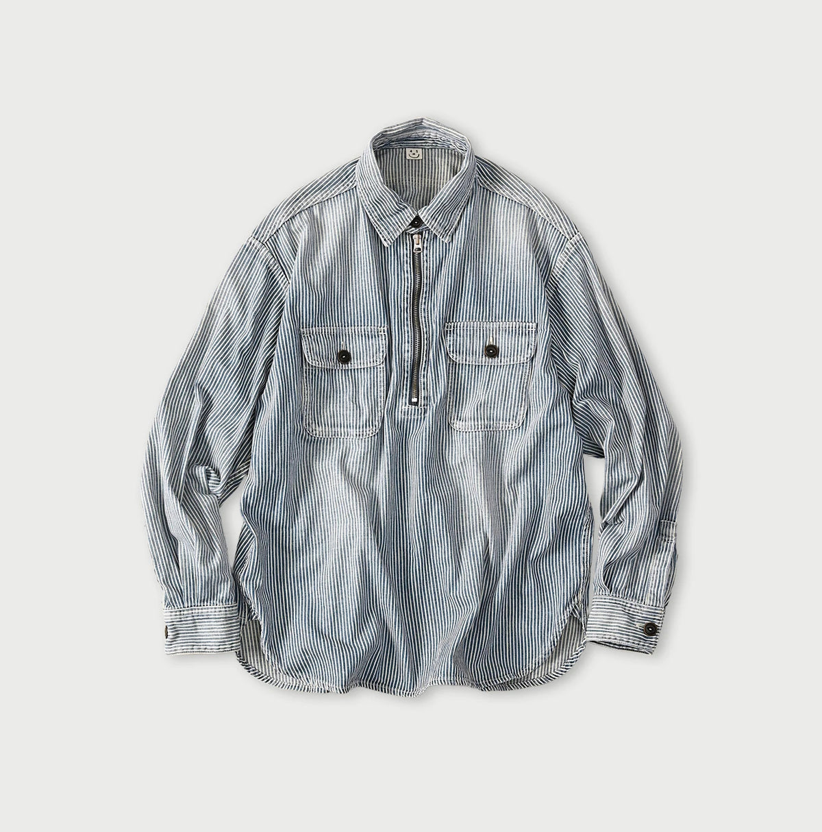 45R Komugi Denim 908 Mountain Pullover Shirt
