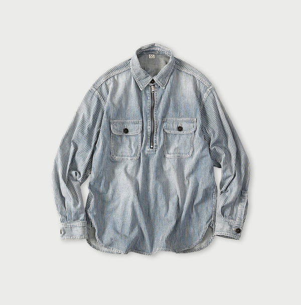 45R Komugi Denim 908 Mountain Pullover Shirt