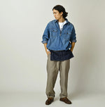 45R Komugi Denim 908 Mountain Pullover Shirt