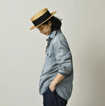 45R Komugi Denim 908 Mountain Pullover Shirt