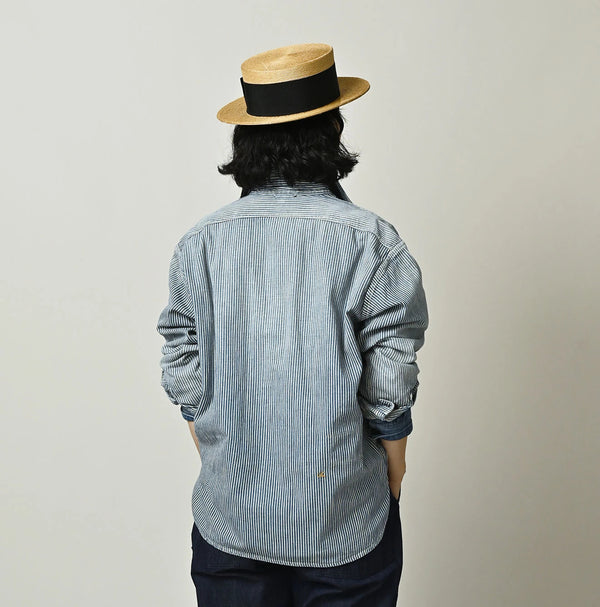 45R Komugi Denim 908 Mountain Pullover Shirt