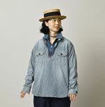 45R Komugi Denim 908 Mountain Pullover Shirt