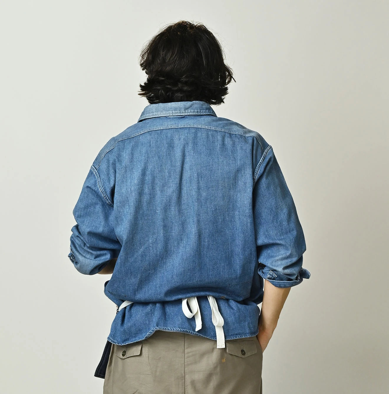 45R Komugi Denim 908 Mountain Pullover Shirt - Image 11