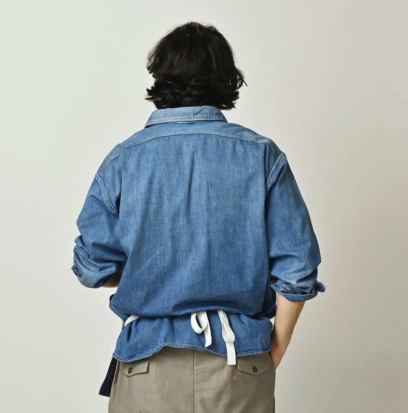 45R Komugi Denim 908 Mountain Pullover Shirt - Image 11