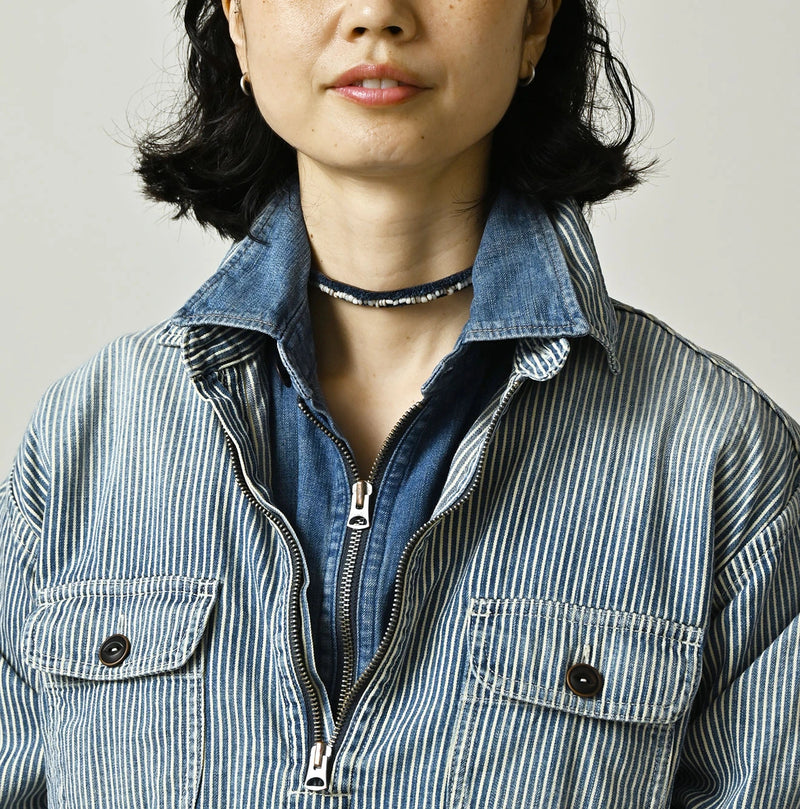 45R Komugi Denim 908 Mountain Pullover Shirt - Image 12