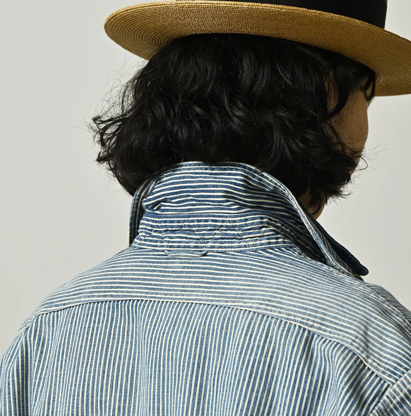 45R Komugi Denim 908 Mountain Pullover Shirt - Image 14