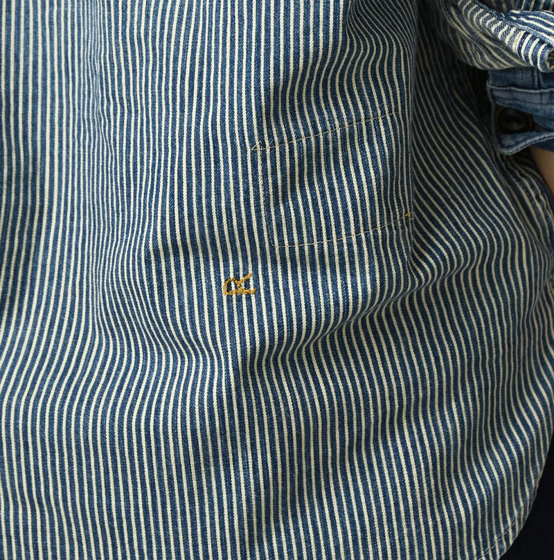 45R Komugi Denim 908 Mountain Pullover Shirt - Image 15