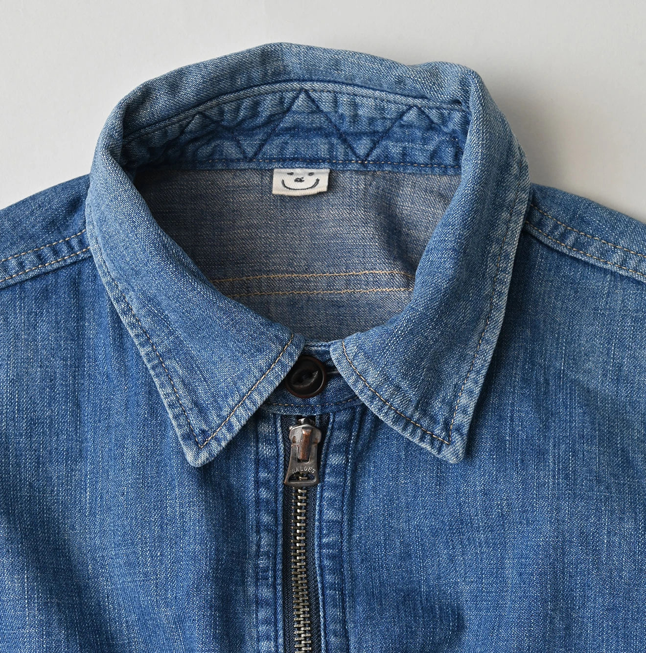 45R Komugi Denim 908 Mountain Pullover Shirt - Image 17