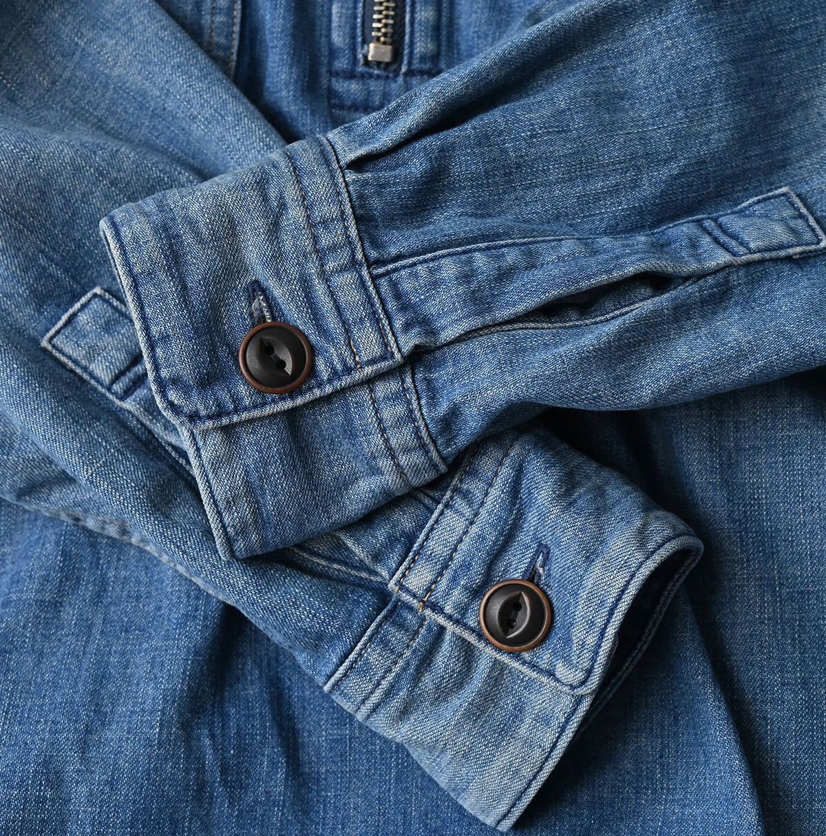 45R Komugi Denim 908 Mountain Pullover Shirt