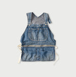 Komugi Denim Over Tablier Distressed