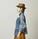 45R Komugi Denim Over Tablier Distressed