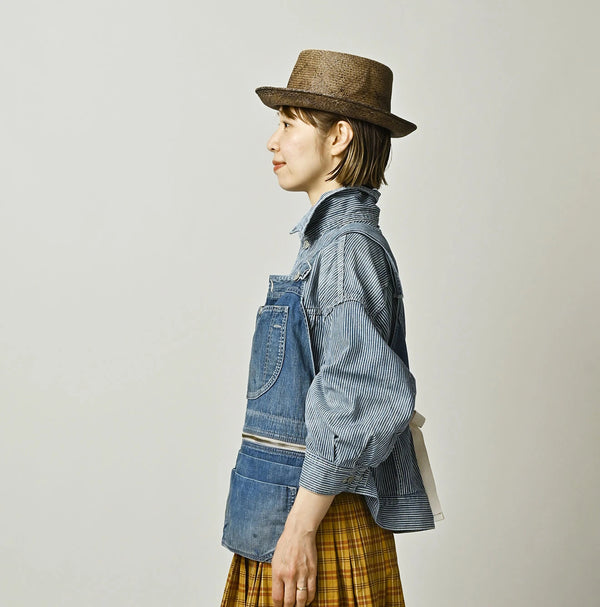 45R Komugi Denim Over Tablier Distressed
