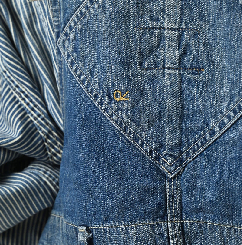 45R Komugi Denim Over Tablier Distressed - Image 17