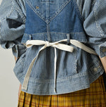 45R Komugi Denim Over Tablier Distressed