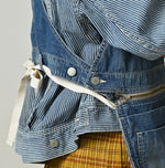 45R Komugi Denim Over Tablier Distressed