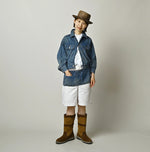 45R Komugi Denim Over Tablier Distressed