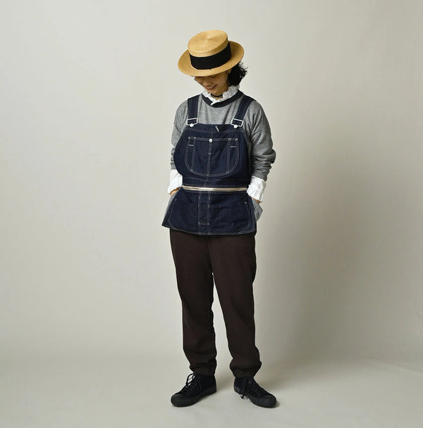 45R Komugi Denim Over Tablier Nou