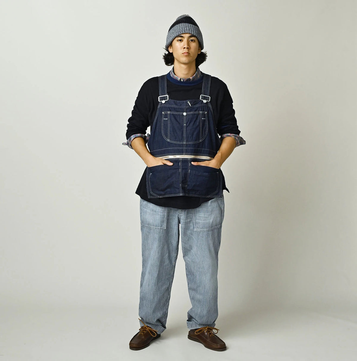 45R Komugi Denim Over Tablier Nou