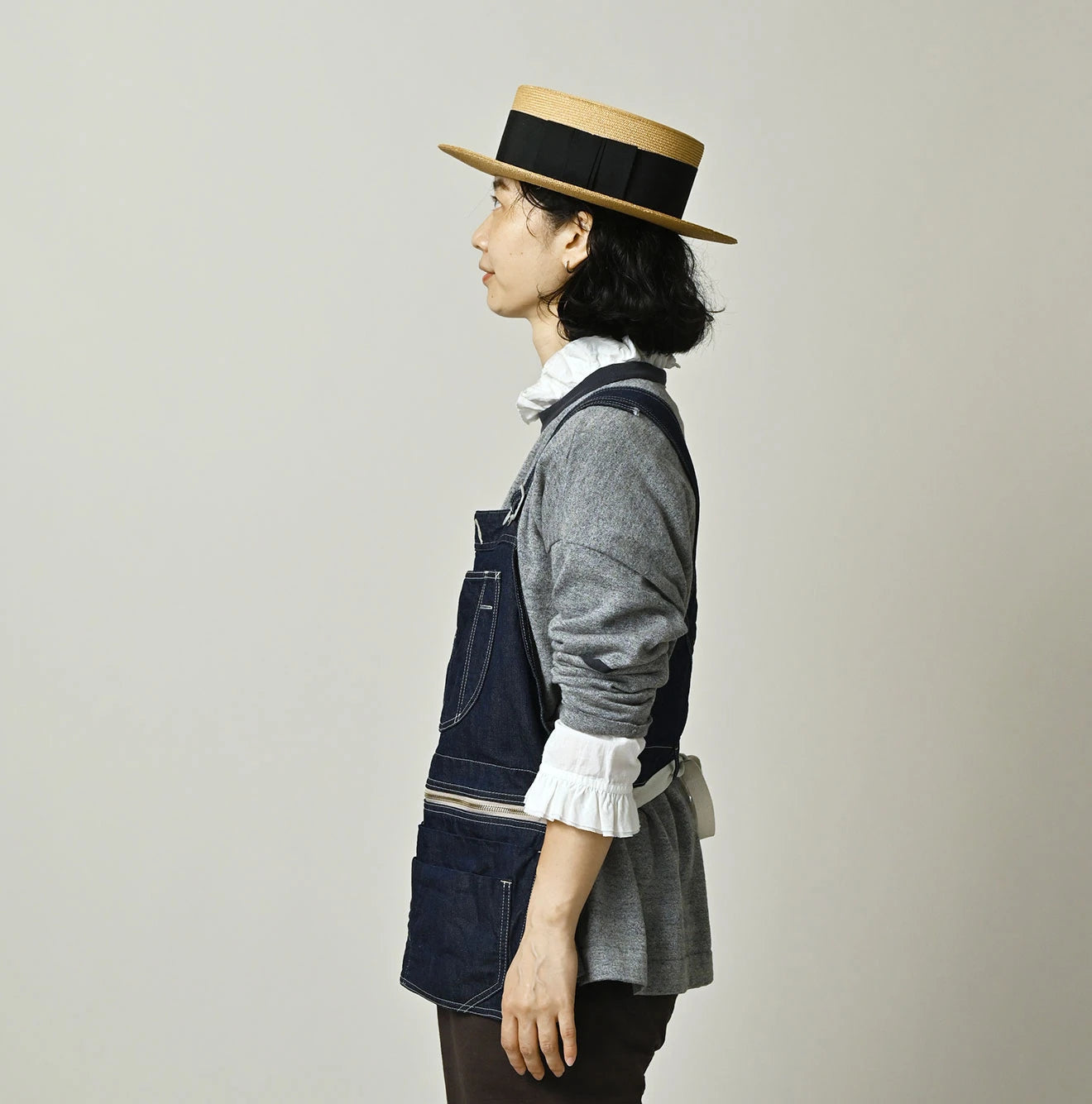 45R Komugi Denim Over Tablier Nou - Image 7