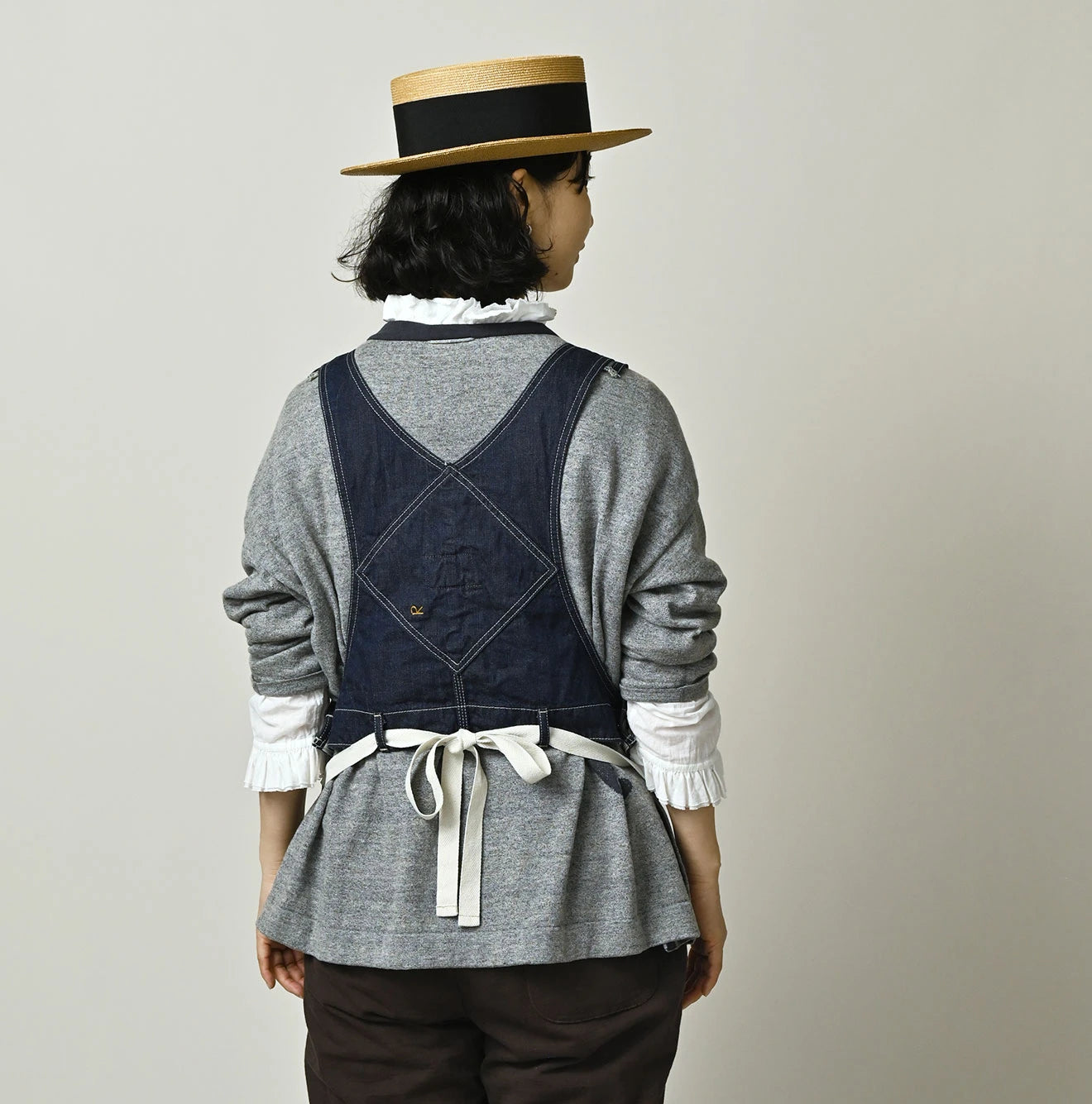 45R Komugi Denim Over Tablier Nou - Image 8