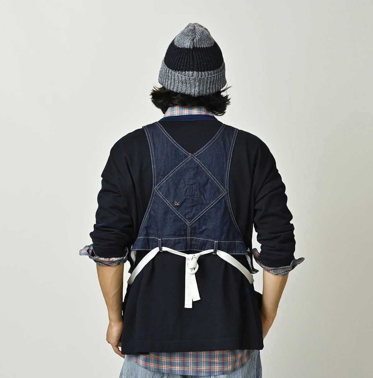 45R Komugi Denim Over Tablier Nou