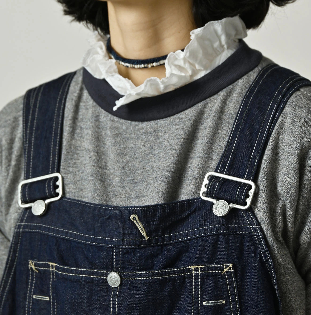 45R Komugi Denim Over Tablier Nou - Image 12