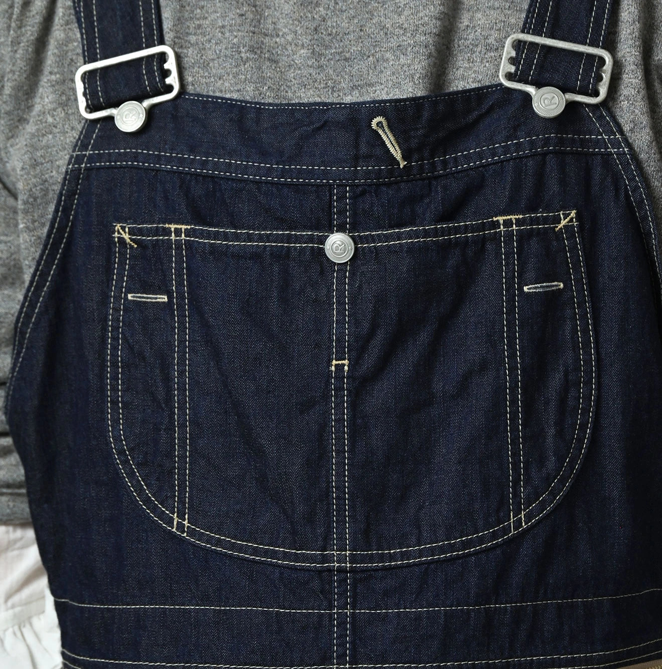 45R Komugi Denim Over Tablier Nou - Image 13