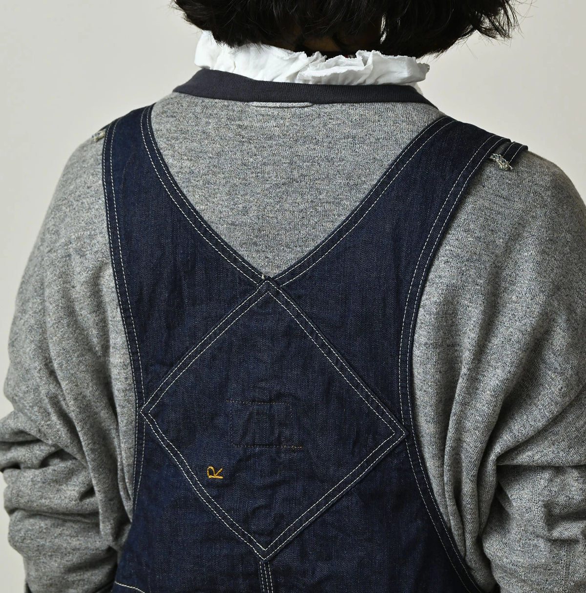 45R Komugi Denim Over Tablier Nou
