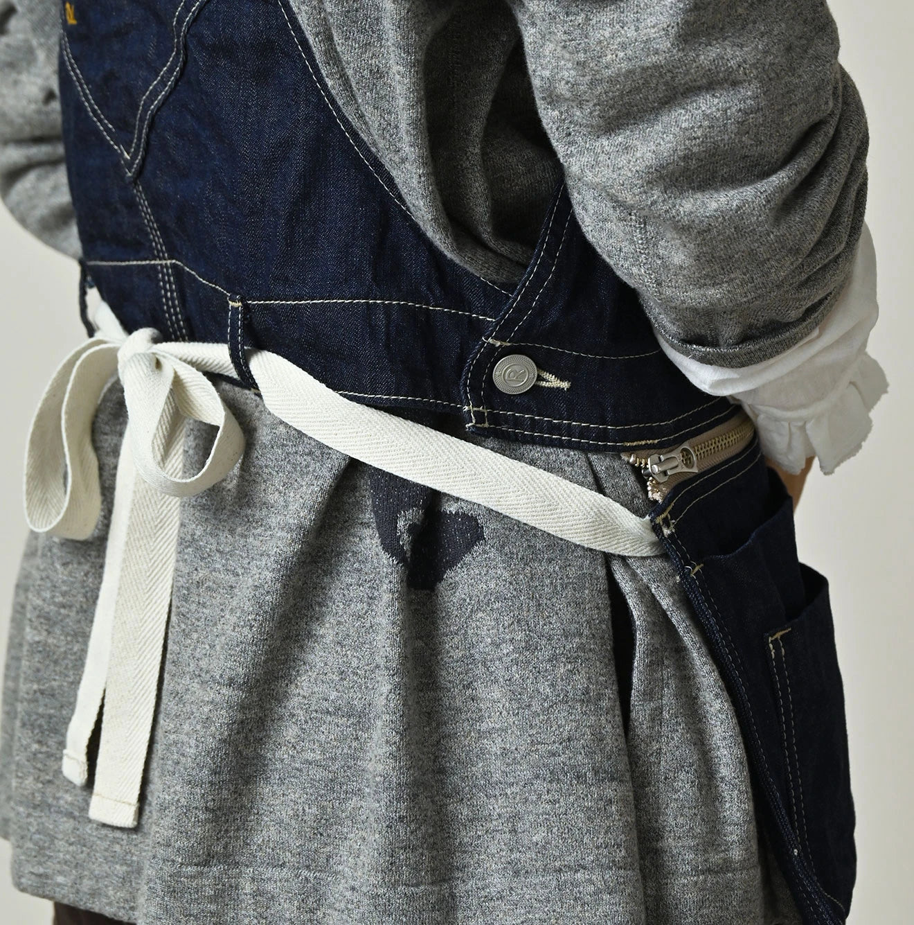 45R Komugi Denim Over Tablier Nou - Image 19
