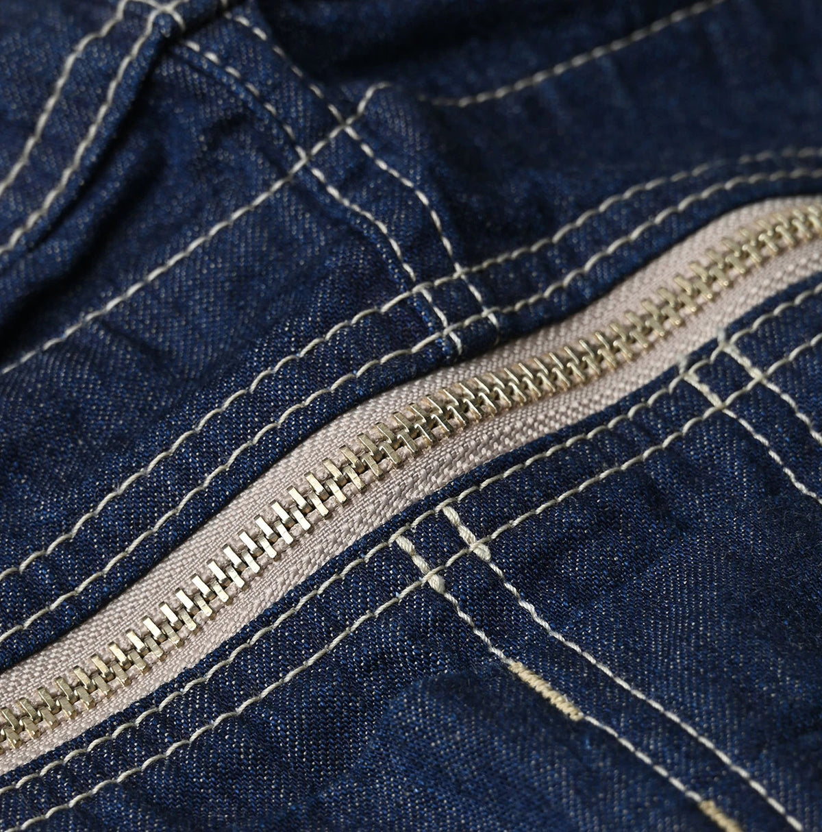 45R Komugi Denim Over Tablier Nou