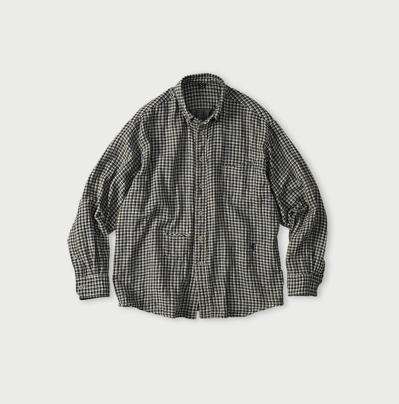 45R Indigo Doublecloth 908 Ocean Buttondown Shirt - Image 1