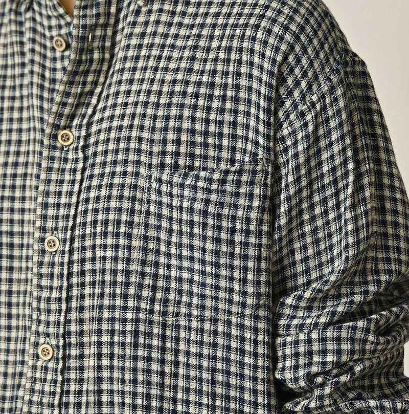 45R Indigo Doublecloth 908 Ocean Buttondown Shirt - Image 13