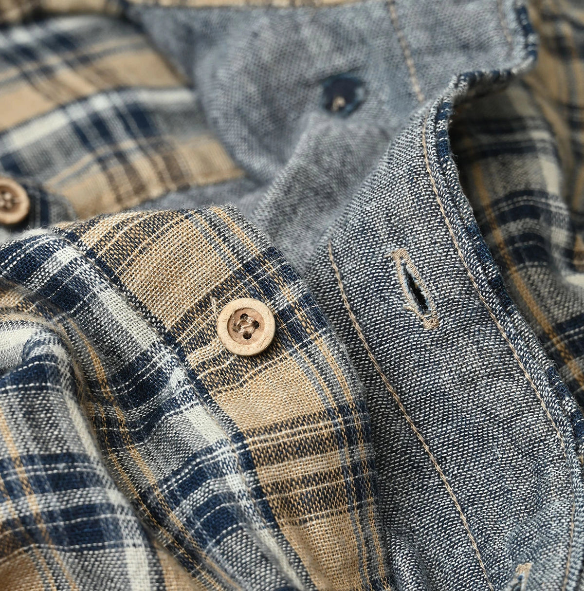 45R Indigo Doublecloth 908 Ocean Buttondown Shirt