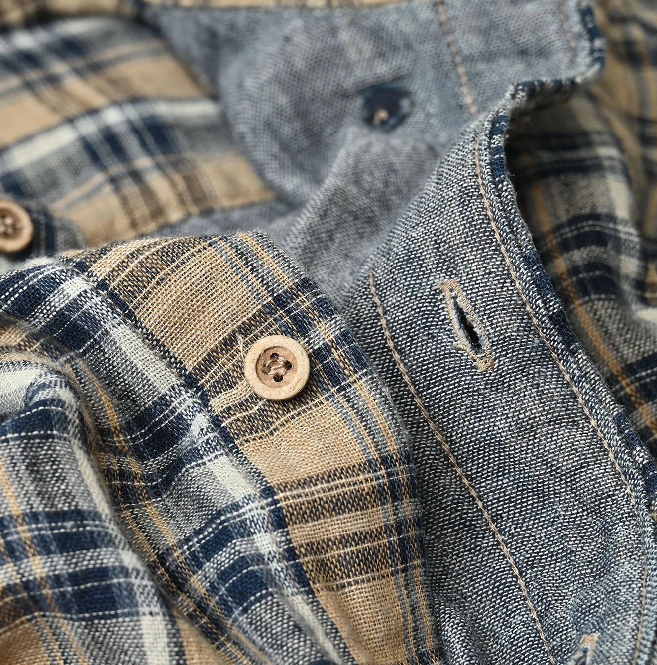 45R Indigo Doublecloth 908 Ocean Buttondown Shirt - Image 20