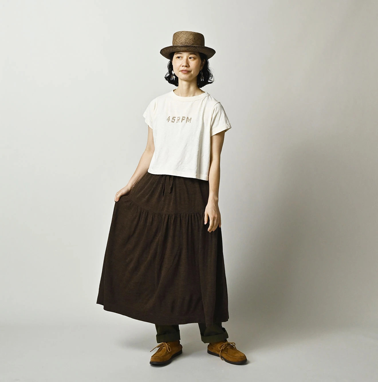 45R Camellia Gathered Skirt - Image 6