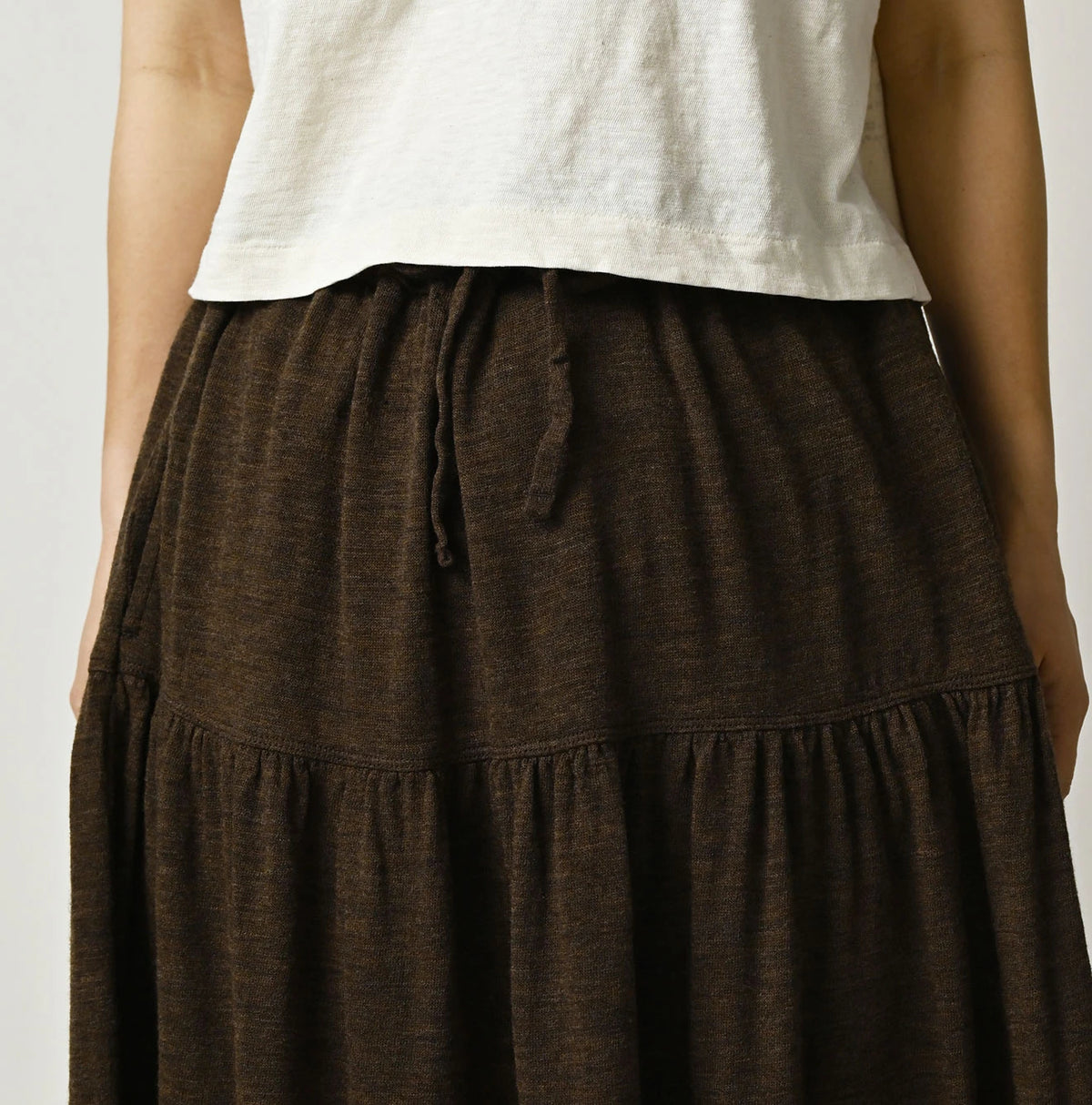 45R Camellia Gathered Skirt