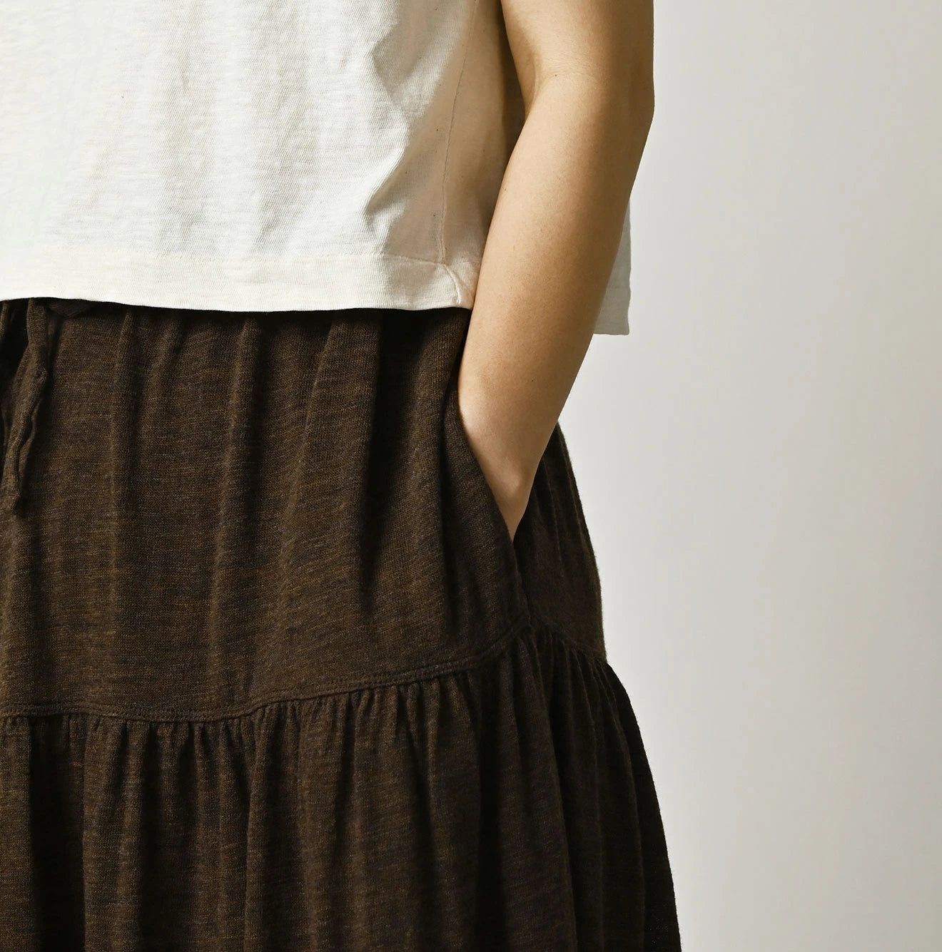 45R Camellia Gathered Skirt - Image 11