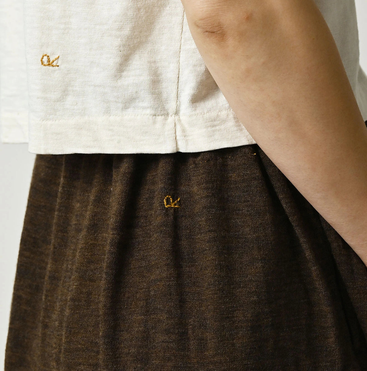 45R Camellia Gathered Skirt