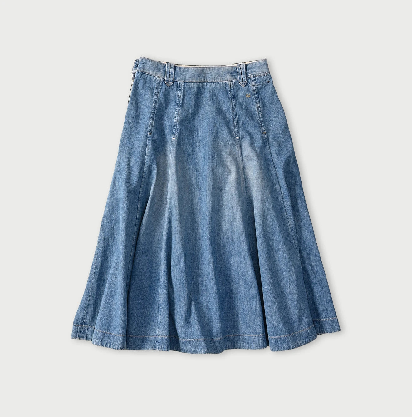 45R Komugi Denim Soufflé Skirt Distressed - Image 11